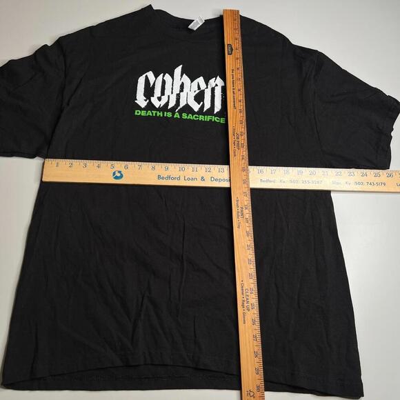 Cohen Death Is A Sacrifice Band T-Shirt Involuntary Arbitrary Graphic Black XL - Picture 2 of 6